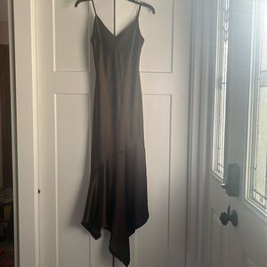 Steve Madden chocolate brown silky dress